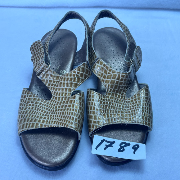 SAS Sandals Womens 7.5M Tripad Comfort Suntimer Snake Print Slingback - Picture 11 of 11
